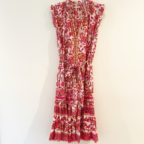 Lola Australia Leo Midi Dress In Floral Paisley Print - Picture 9 of 9